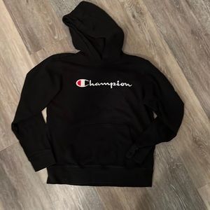 Xl youth champion hoodie black